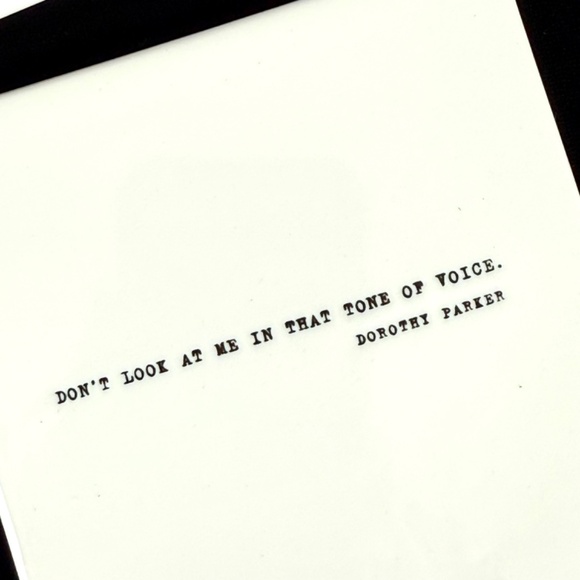 Restoration Hardware Dorthy Parker Literary Quote Coasters in Box Excellent - Picture 7 of 11